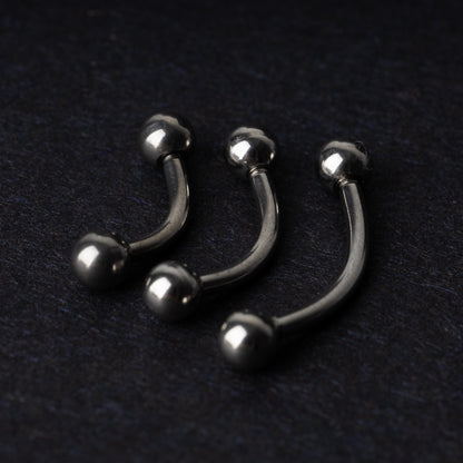 Silver Curved Barbell