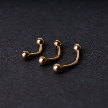 Rose Gold Curved Barbell