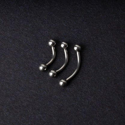 Silver Curved Barbell